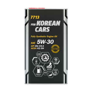 7713 MANNOL for Korean Cars Масло моторное синтетическое 5W-30