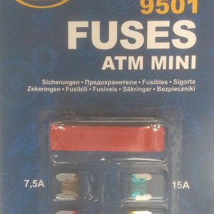 SCT 9501  Запобіжники ATM Mini Fuse  комплект 10 шт.