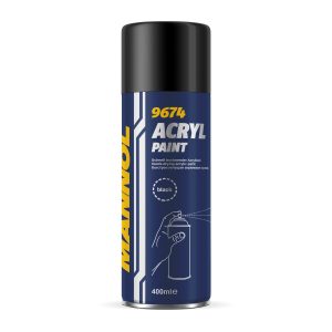 MANNOL Acryl Paint Black 9674 Акрилова фарба чорна 400мл